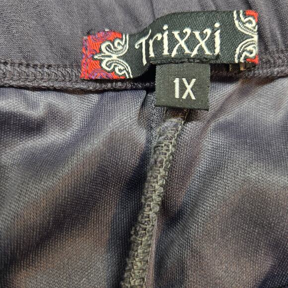 Trixxi Women's Dress 1X Size 1 X Grey Short Formal  Misses Plus 14W 16W - Picture 4 of 7